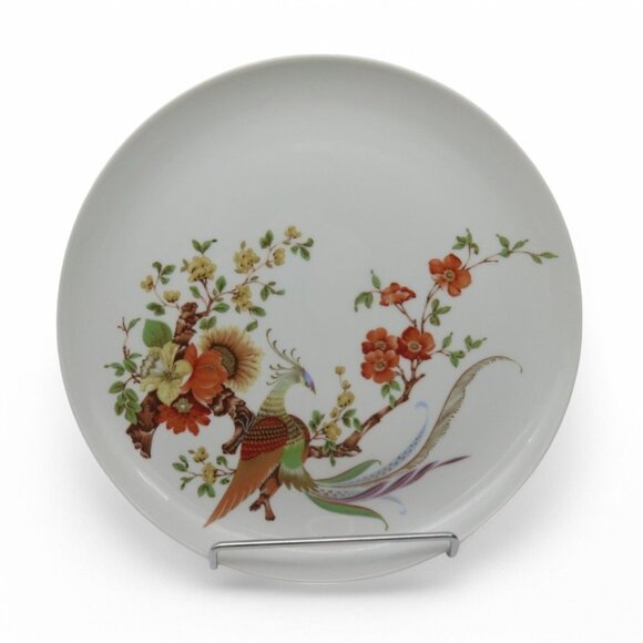KAISER W Germany Olivia Decorative Plate With Floral & PEACOCK Bird 11" Diameter - Picture 1 of 11